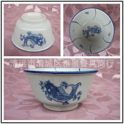 老式泥飯碗 4.5寸陶瓷葵斗碗，懷舊餐廳的匠心之選